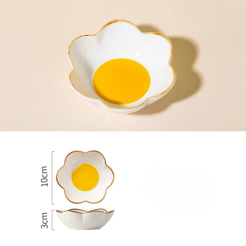 Modern Irregular Ceramic Egg Plate