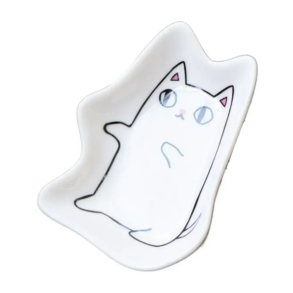 Cute Kitten Ceramic Dipping Plate