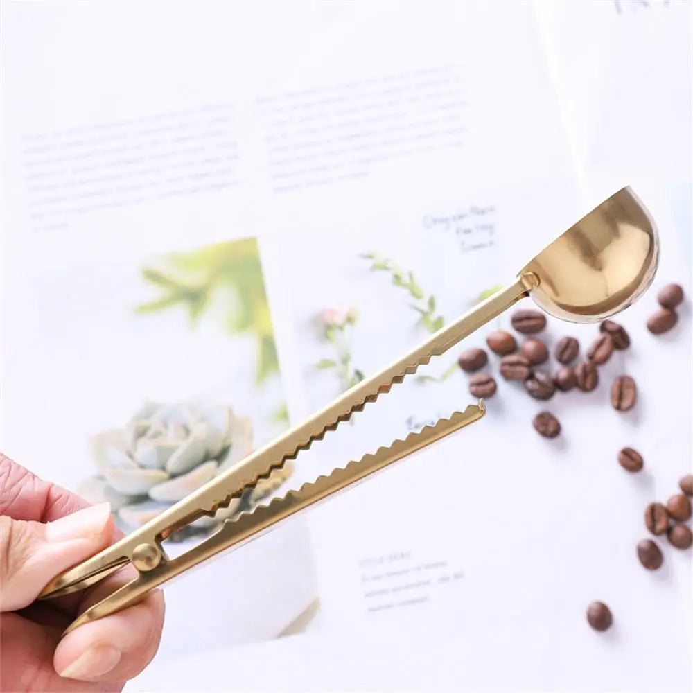 Coffee Powder Scoop with Sealing Clip
