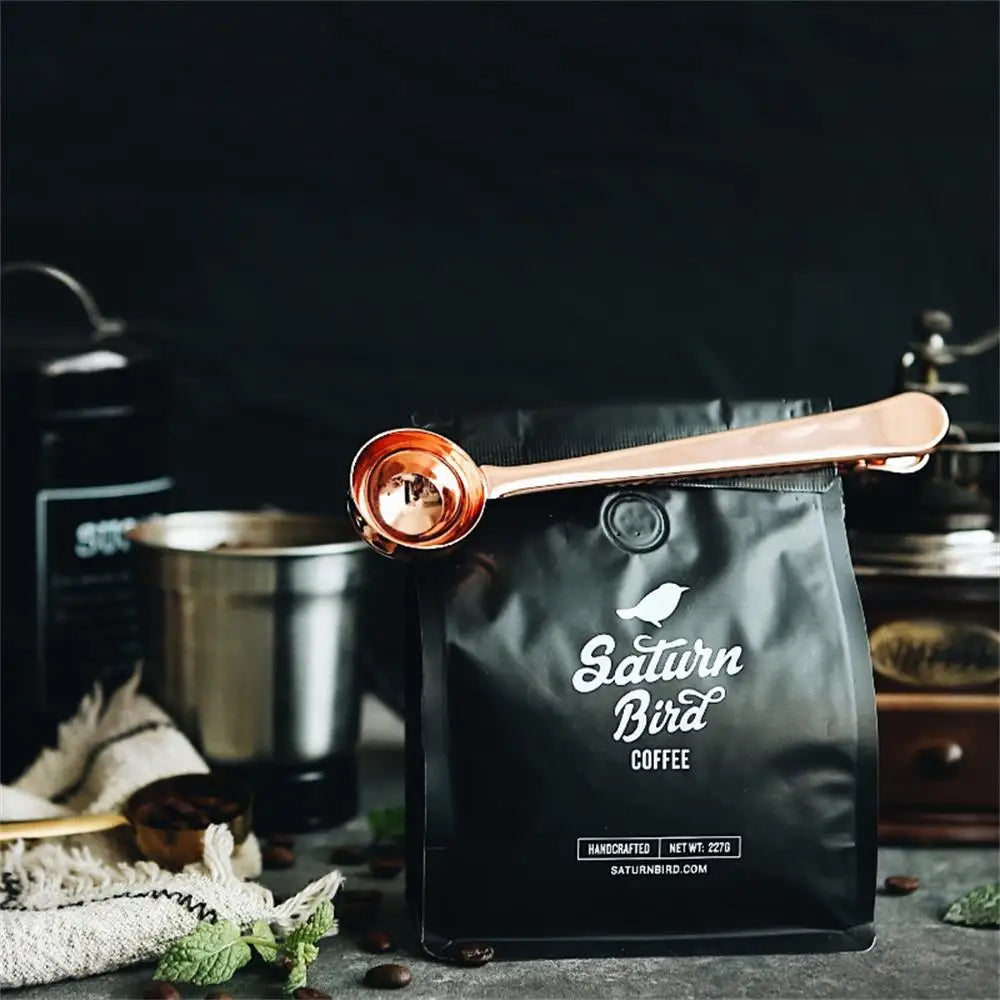 Coffee Powder Scoop with Sealing Clip