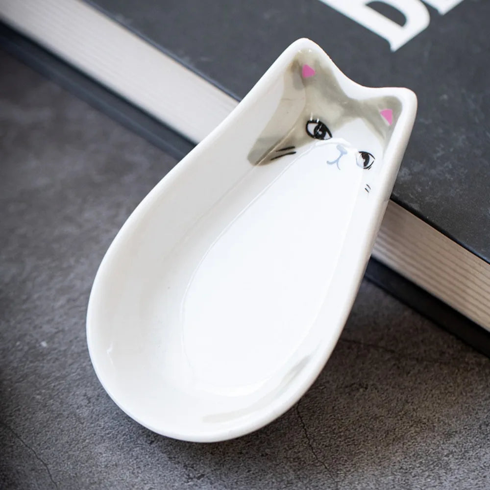 Cute Kitten Ceramic Dipping Plate