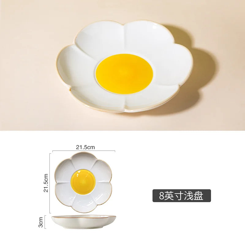 Modern Irregular Ceramic Egg Plate
