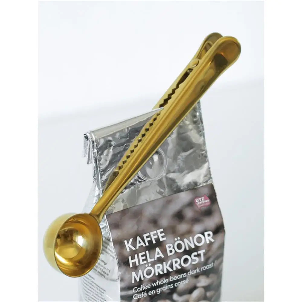 Coffee Powder Scoop with Sealing Clip