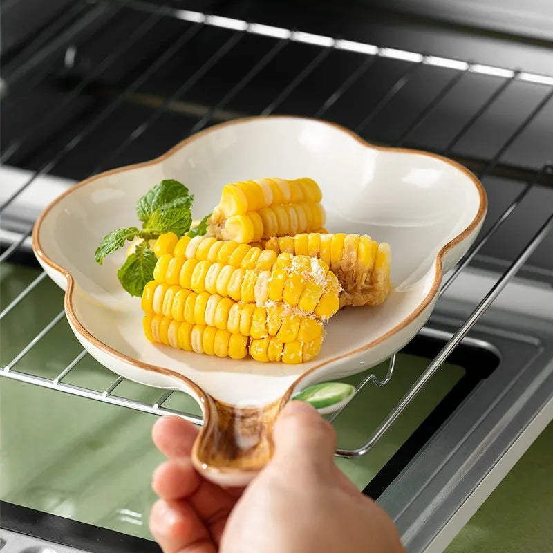 Modern Irregular Ceramic Egg Plate
