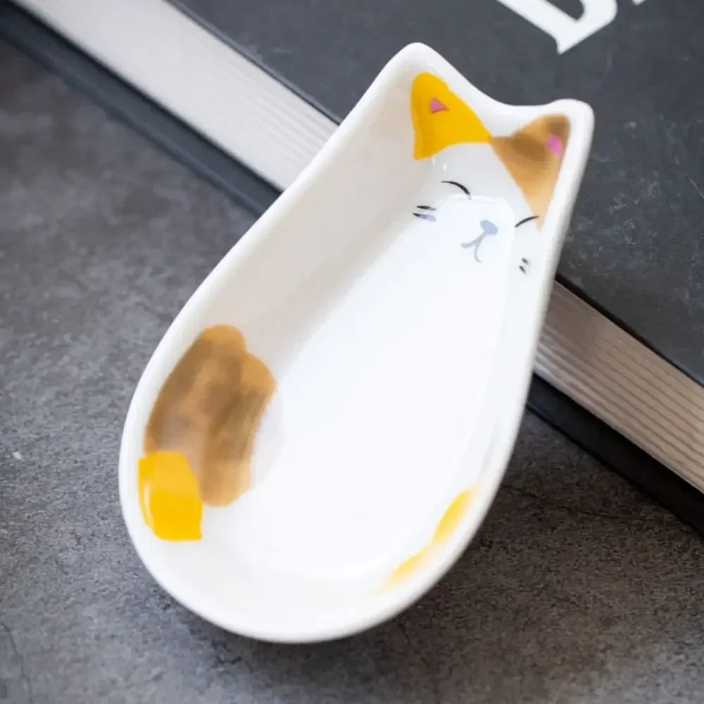 Cute Kitten Ceramic Dipping Plate