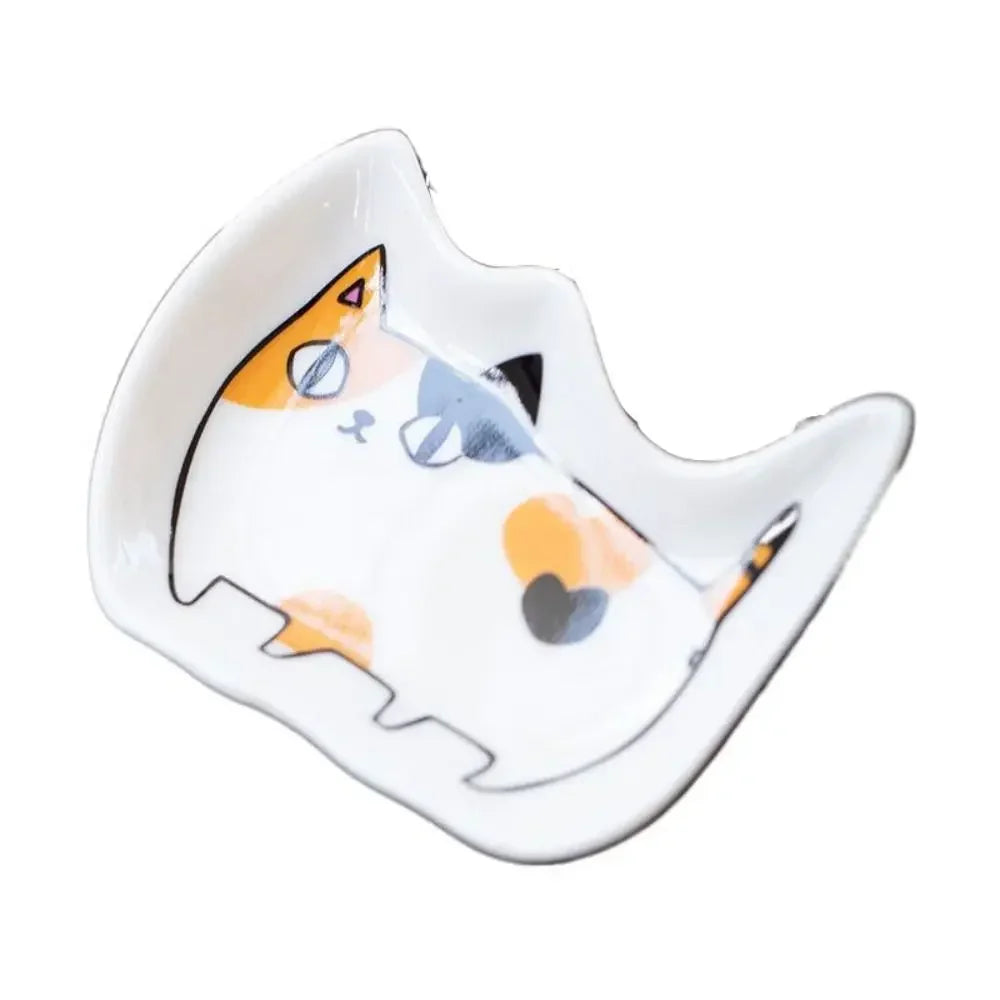 Cute Kitten Ceramic Dipping Plate