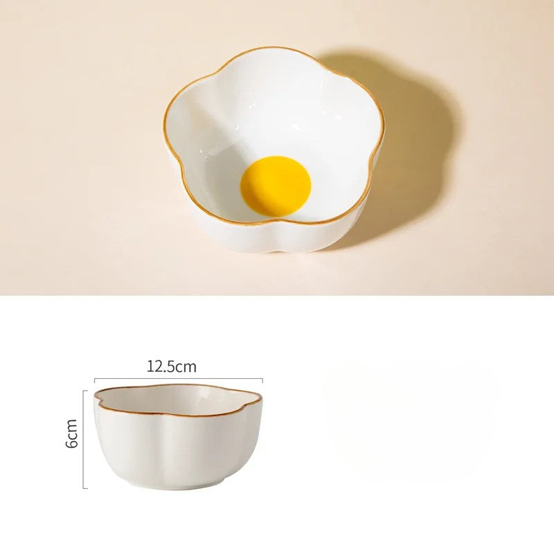 Modern Irregular Ceramic Egg Plate