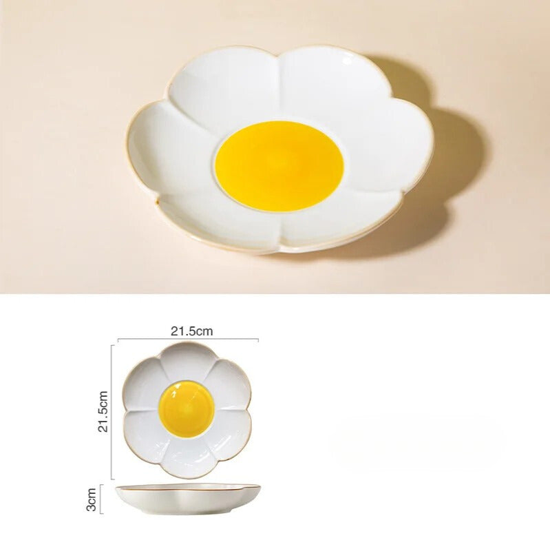 Modern Irregular Ceramic Egg Plate