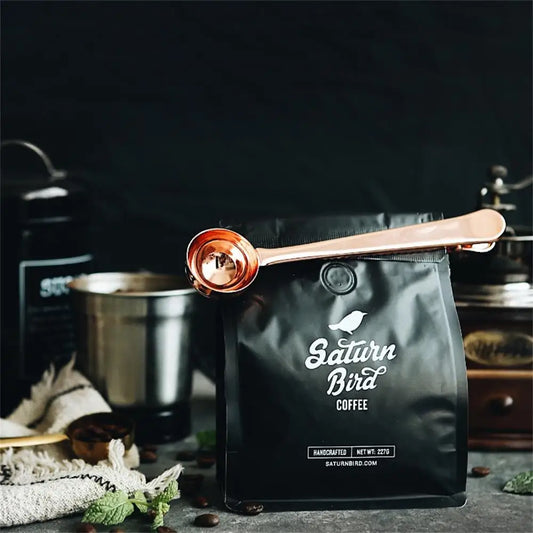 Coffee Powder Scoop with Sealing Clip